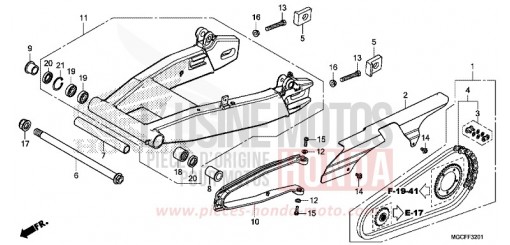 BRAS OSCILLANT (CB1100NA/NAD) CB1100NAK de 2019